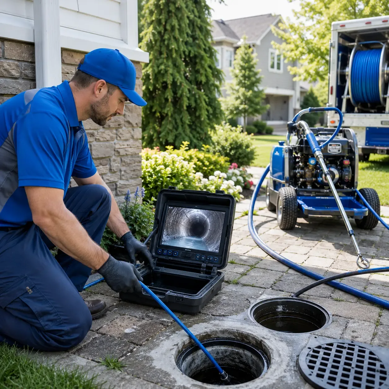 Outdoor drain cleaning professionals serving Lisbon Falls, ME